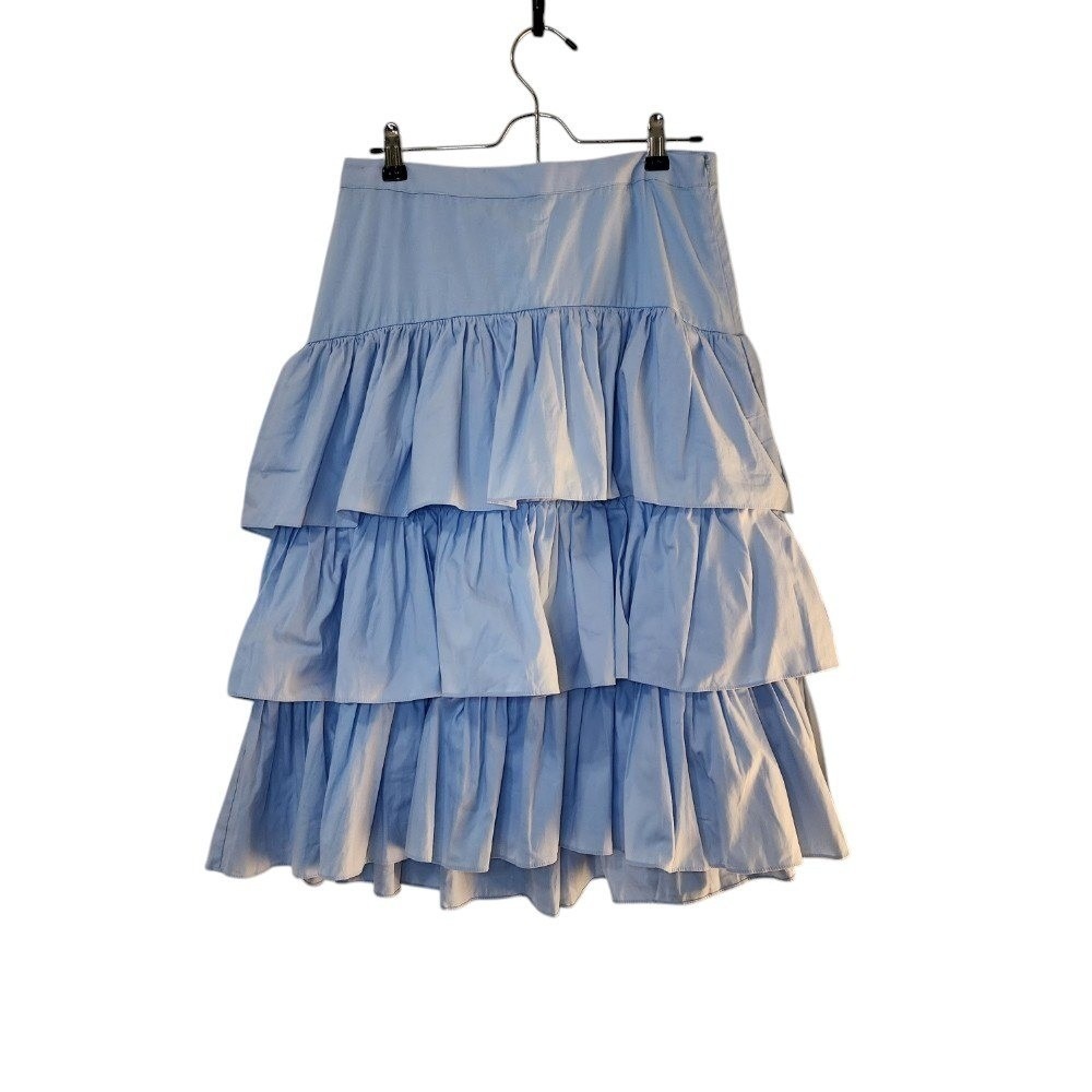 StyleKeepers 3 Tiered Sky Blue Midi Skirt Size M